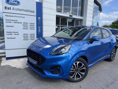 Voir le détail de l'offre de cette FORD Puma 1.0 Flexifuel 125ch S&S mHEV ST-Line de 2023 en vente à partir de 222.49 €  / mois